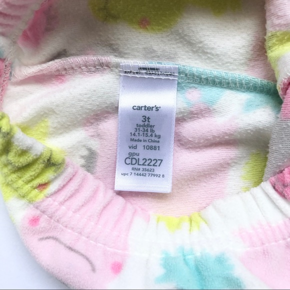 Carter’s Fleece Pajama Pants 3T - Picture 3 of 3